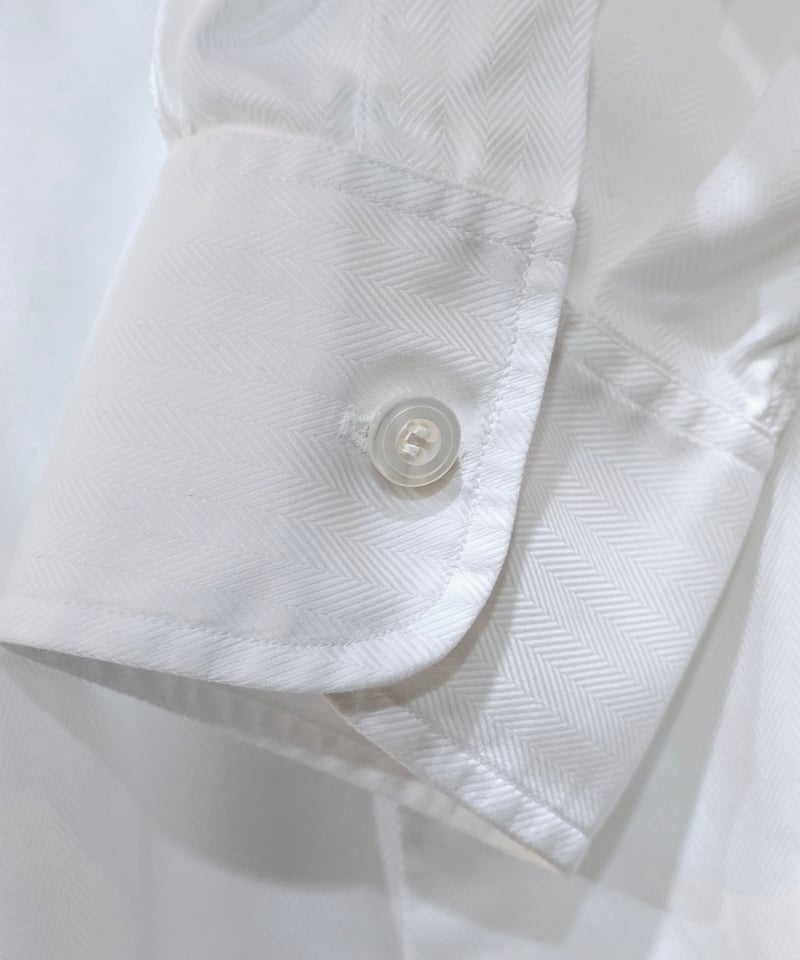 Charvet｜ Band-collar shirt｜ White | Corgi Vinta