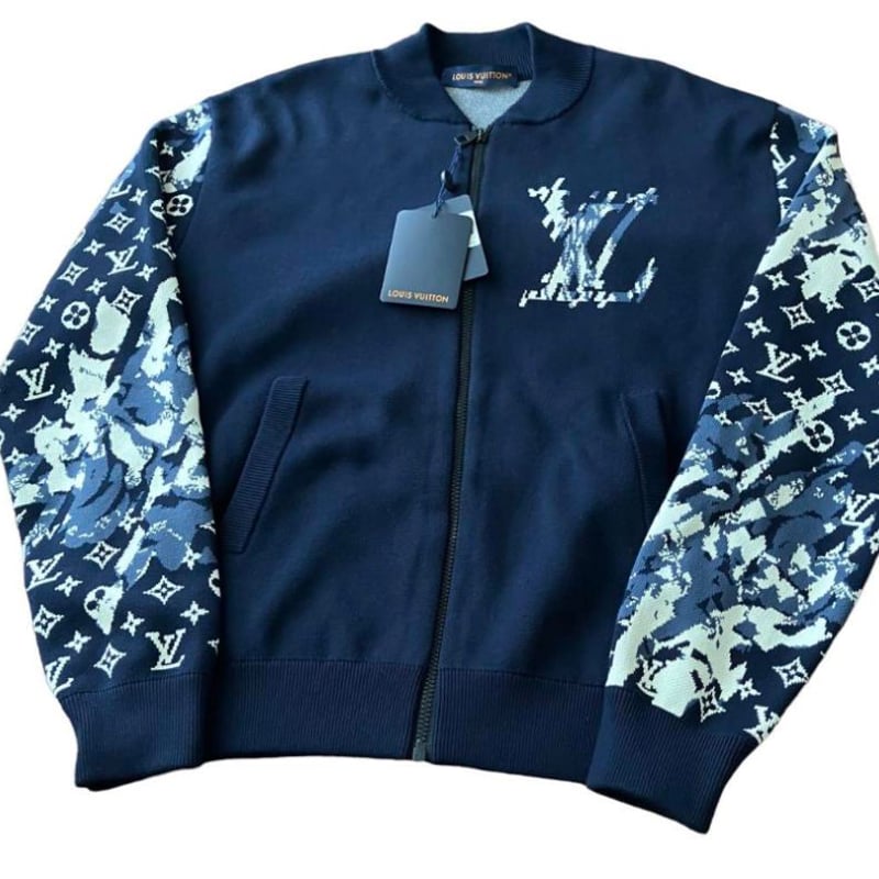 LOUIS VUITTON ルイヴィトン ジップモノグラム ニットブルゾン