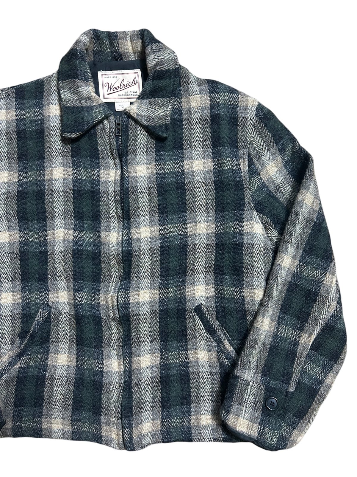 90's Woolrich チェック ウールジャケット スイングトップ メキシコ製