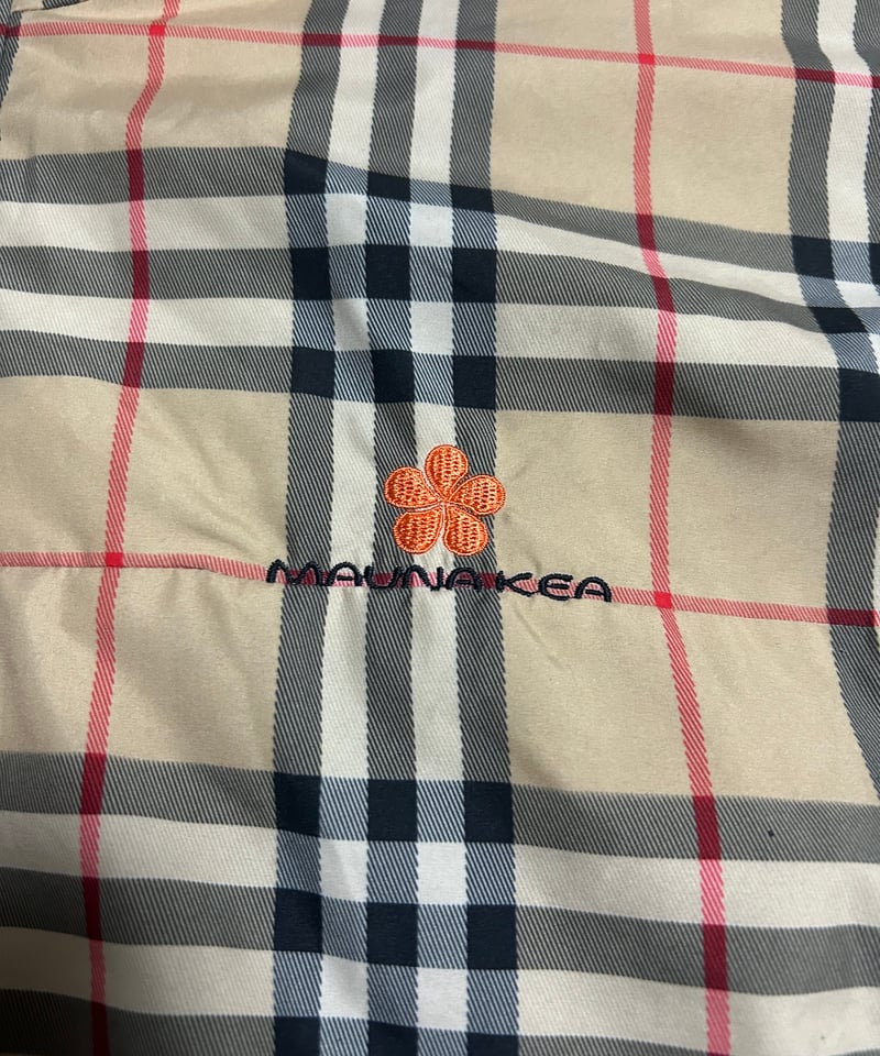 BURBERRY GOLF ノバチェック総柄 プルオーバーナイロンジャケット