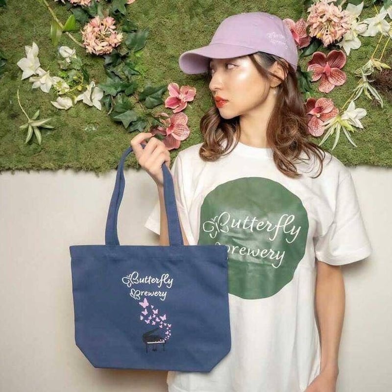トートバッグ ネイビー | 【公式】バタフライブルワリー(ButterflyBrewery)