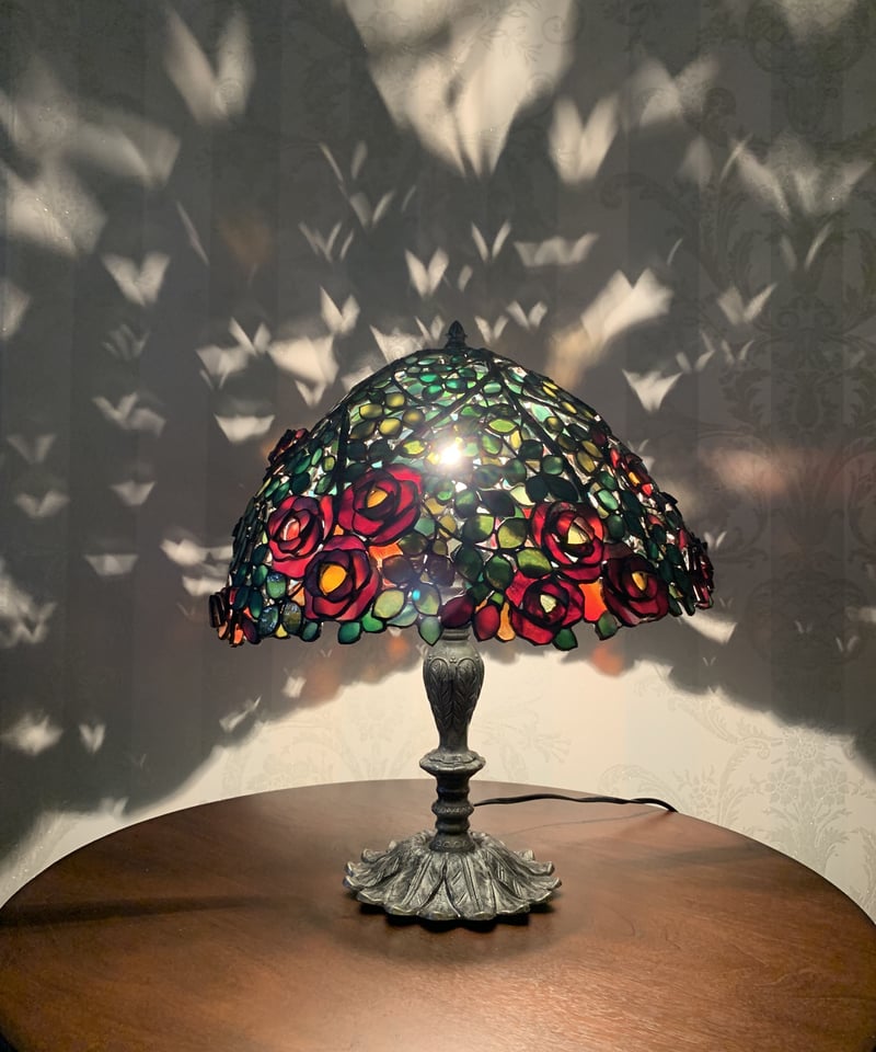 レッドローズエレガンスステンドグラスランプ | インテリア館 アリス