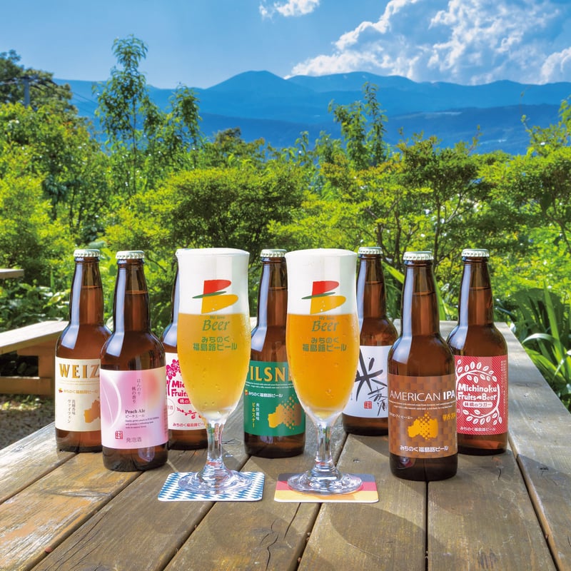お酒＞ふくしまの桃・りんご使用｜福島路ビール フルーツ6本セット