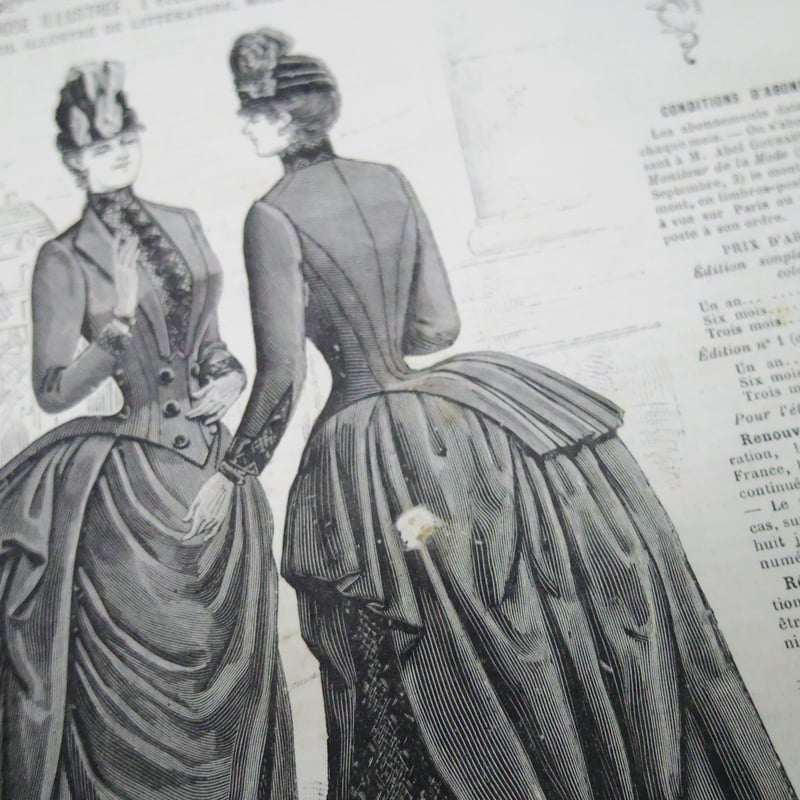 Le Moniteur de la Mode】フランスのファッション雑誌 1880'sアンテ
