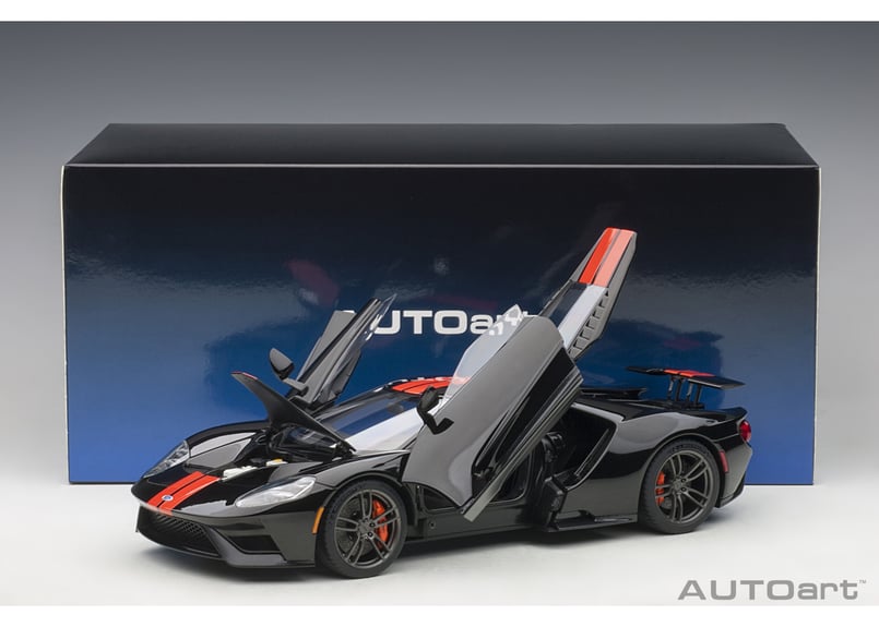 AUTOart 1/18 フォード GT 2017 （ブラック／オレンジ・ストライプ