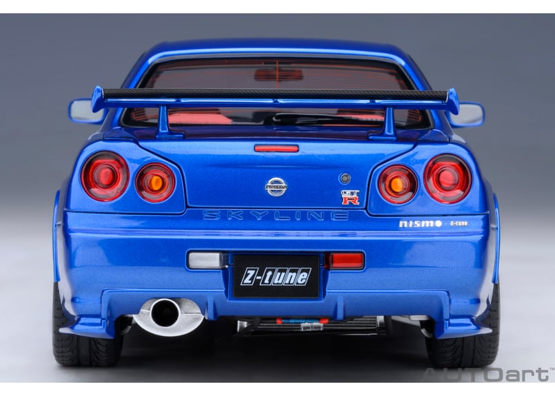 AUTOart 1/18 ニスモ R34 GT-R Z-tune （ベイサイドブルー） 774