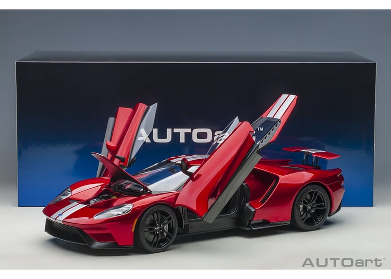AUTOart 1/12 フォード GT 2017 （メタリック・レッド／シルバー