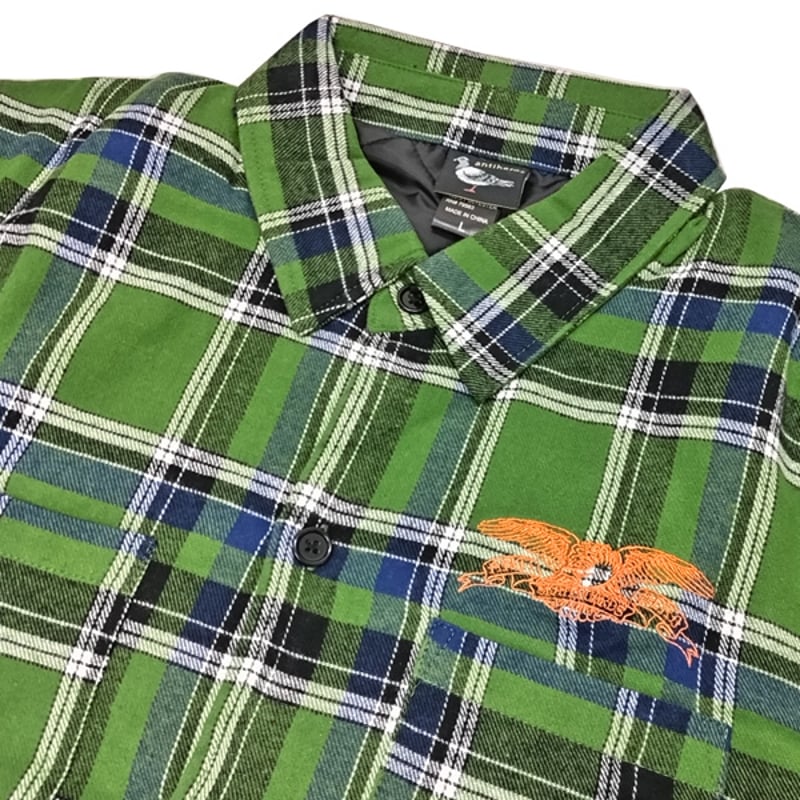 ANTIHERO SKATEBOARDS ジャケット 長袖 緑 アンタイヒーロー ANTI H