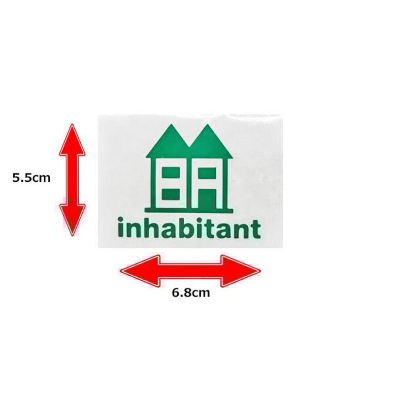ステッカー シール インハビタント inhabitant inhabitant logo st
