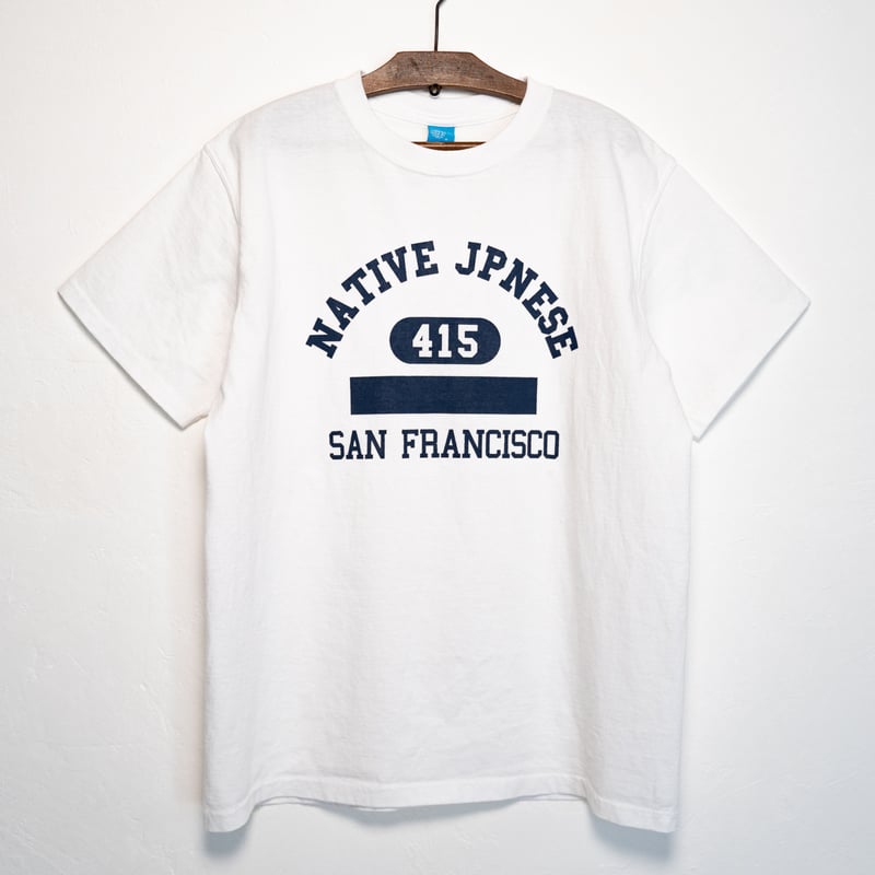 NJ College T-shirt (White) | NATIVE JAPANESE WE