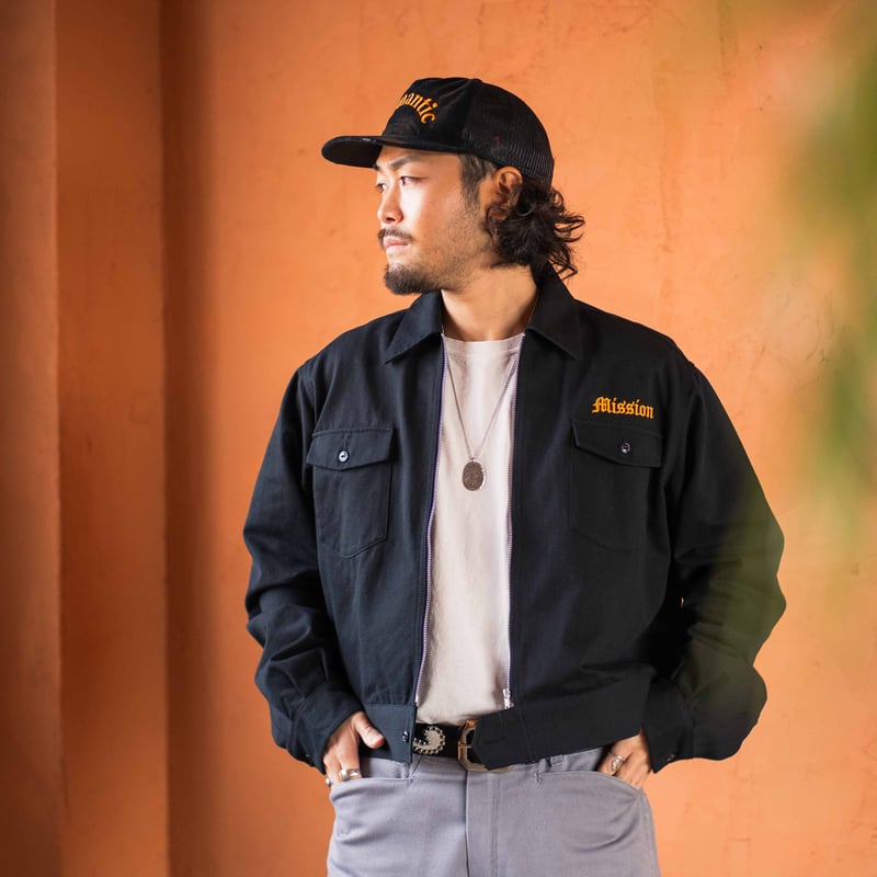 Black】MISSION DIST. WOLFPACK JACKET | NATIVE J