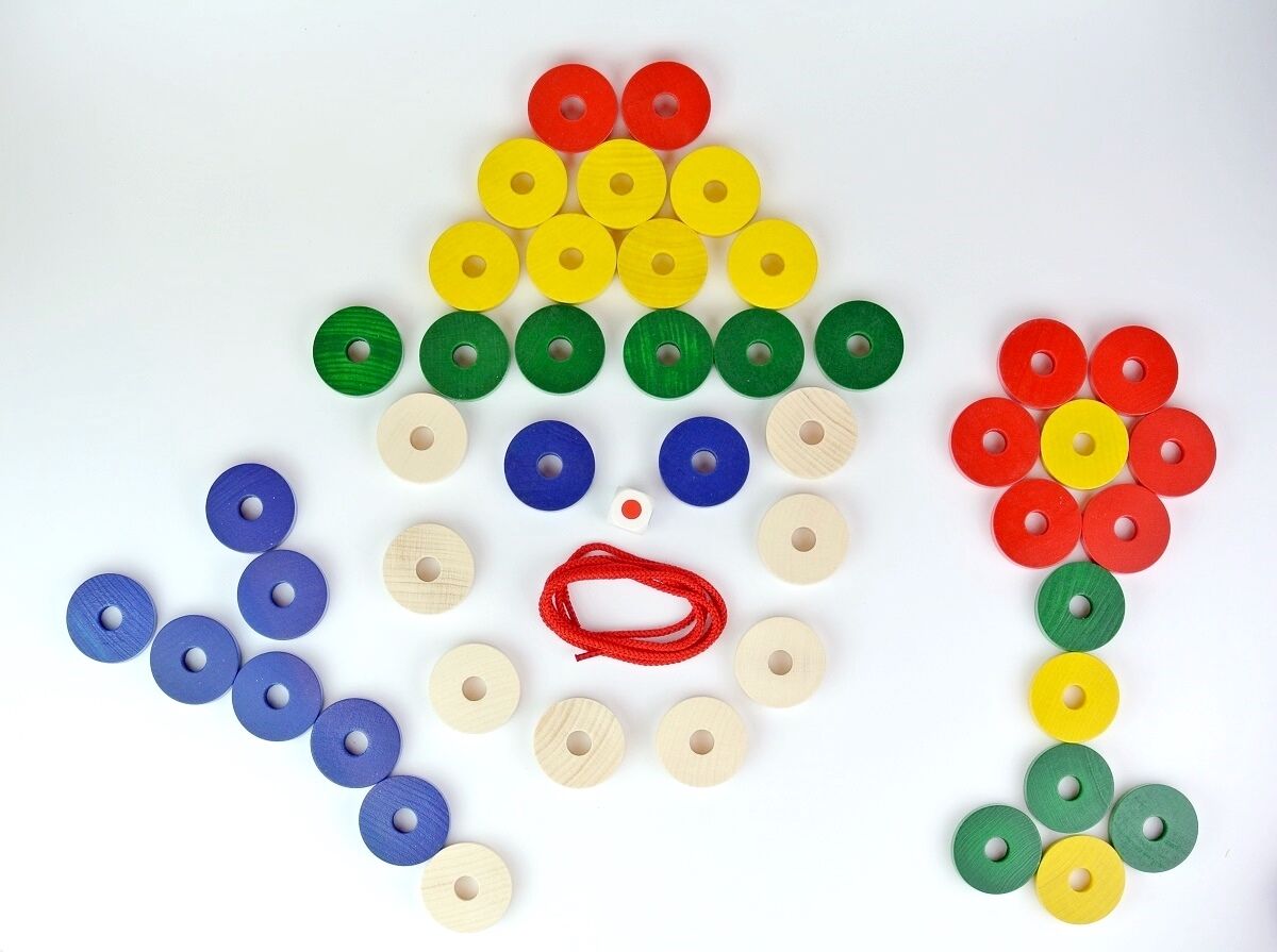 プラステン ニック社 木製 知育玩具 円筒形 40個セット プラステン