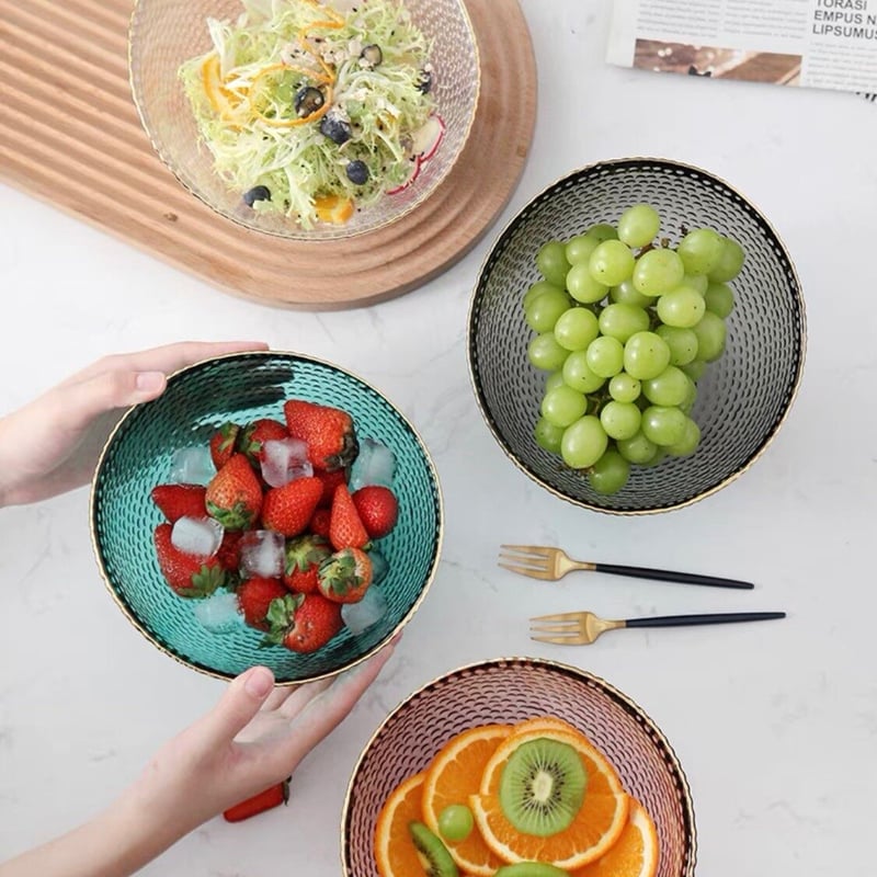 スラント ガラスボウル パープル 17㎝ | Mulan Magnolia