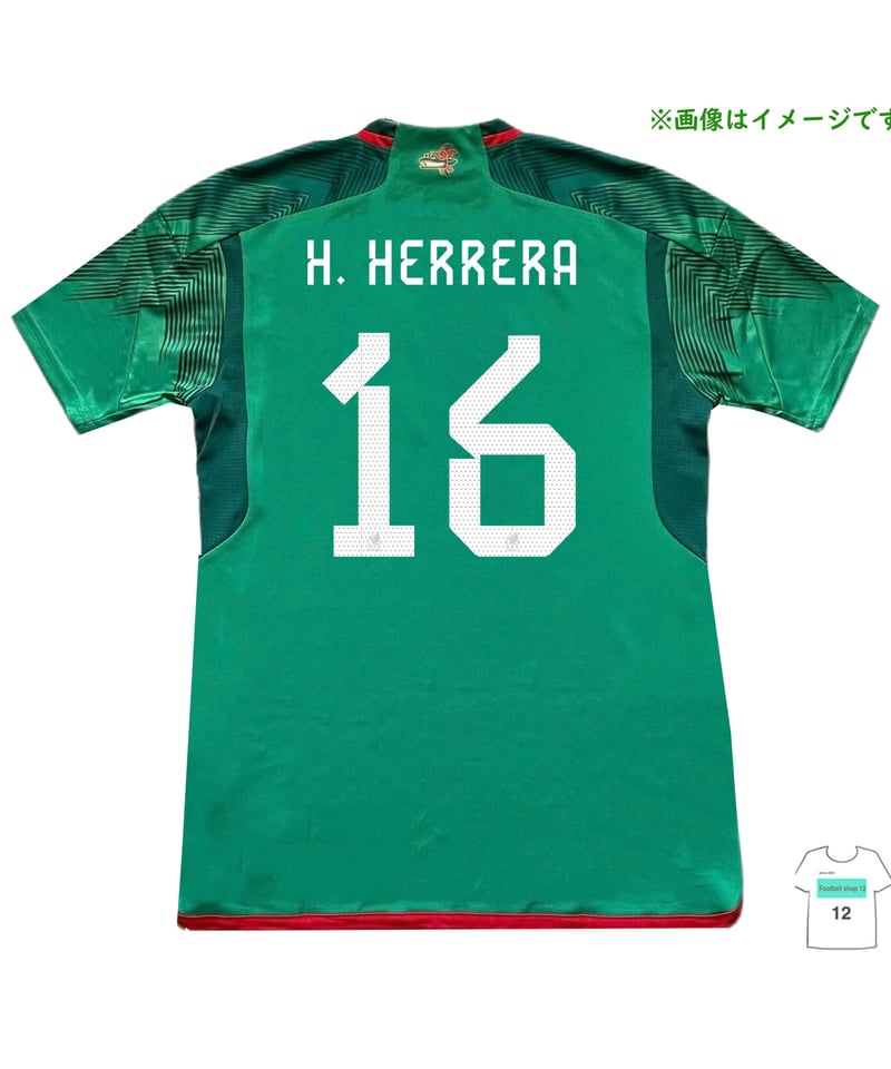 受注販売】Adidas 22-23 メキシコ代表 ホームユニフォーム マーキング