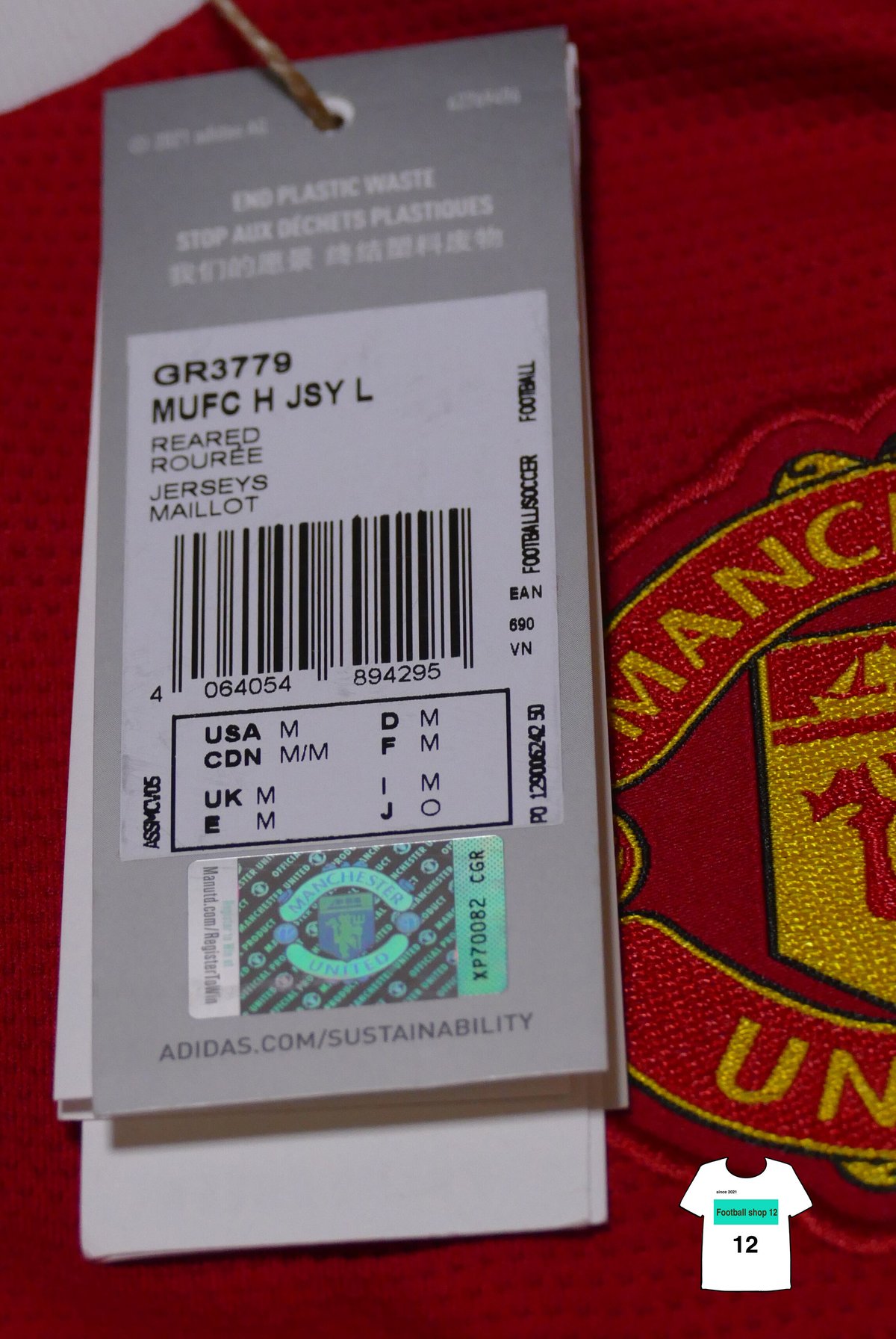 21-22 マンチェスターユナイテッド 長袖ホームユニフォーム ロナウド