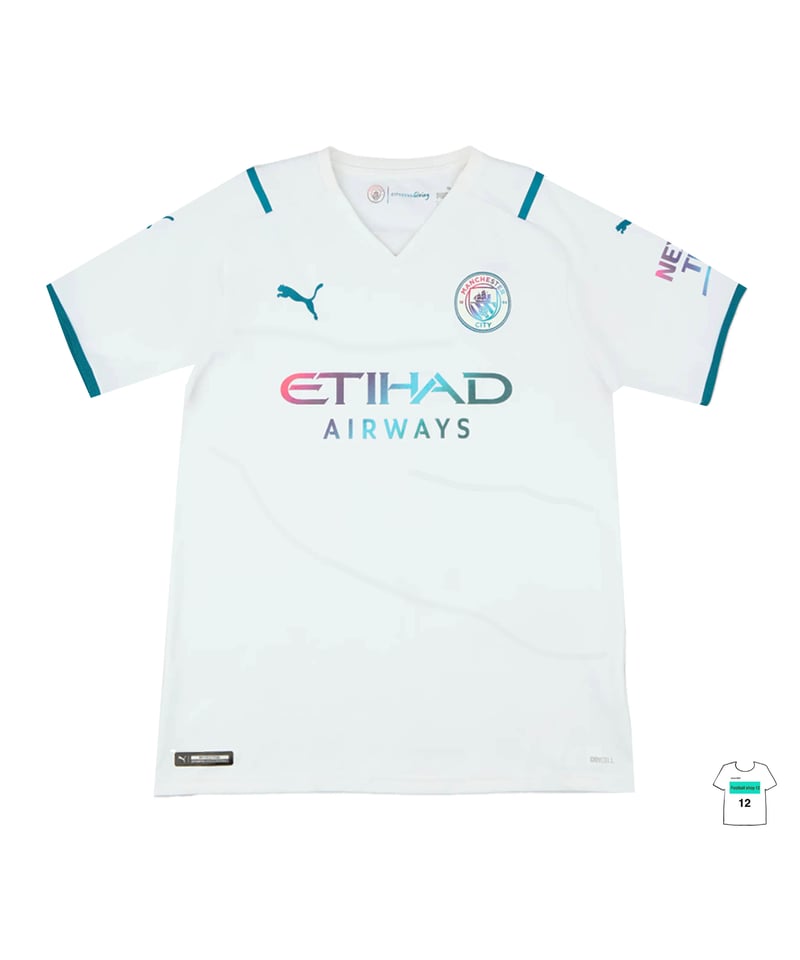 受注販売】PUMA 21/22 マンチェスターシティ アウェイユニフォーム+各
