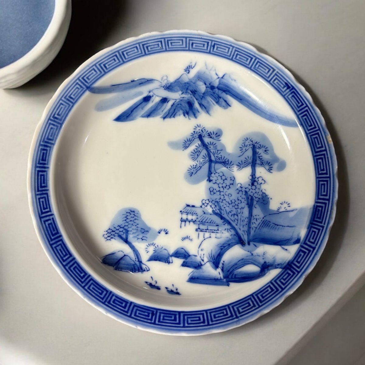 陶芸硯染付書道中国骨董品古美術