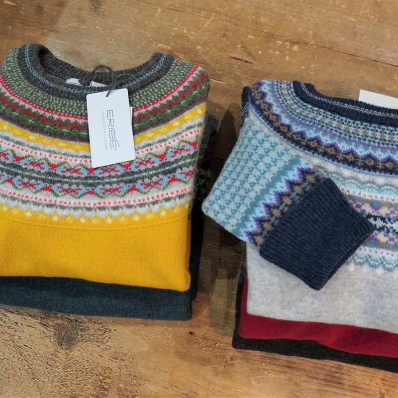 ERIBE／フェアアイルニット クルーネック | Beignets Online