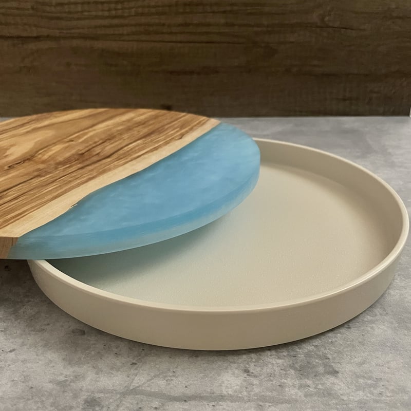 ウッドxレジン カッティングボード 280 ラウンド | canowa official STORE