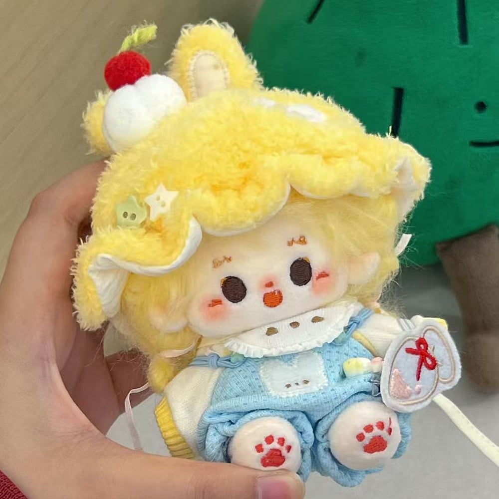 ぬい服】帽子&スタイ&Tシャツ&サロペットセット 10cm用 | G.triGer