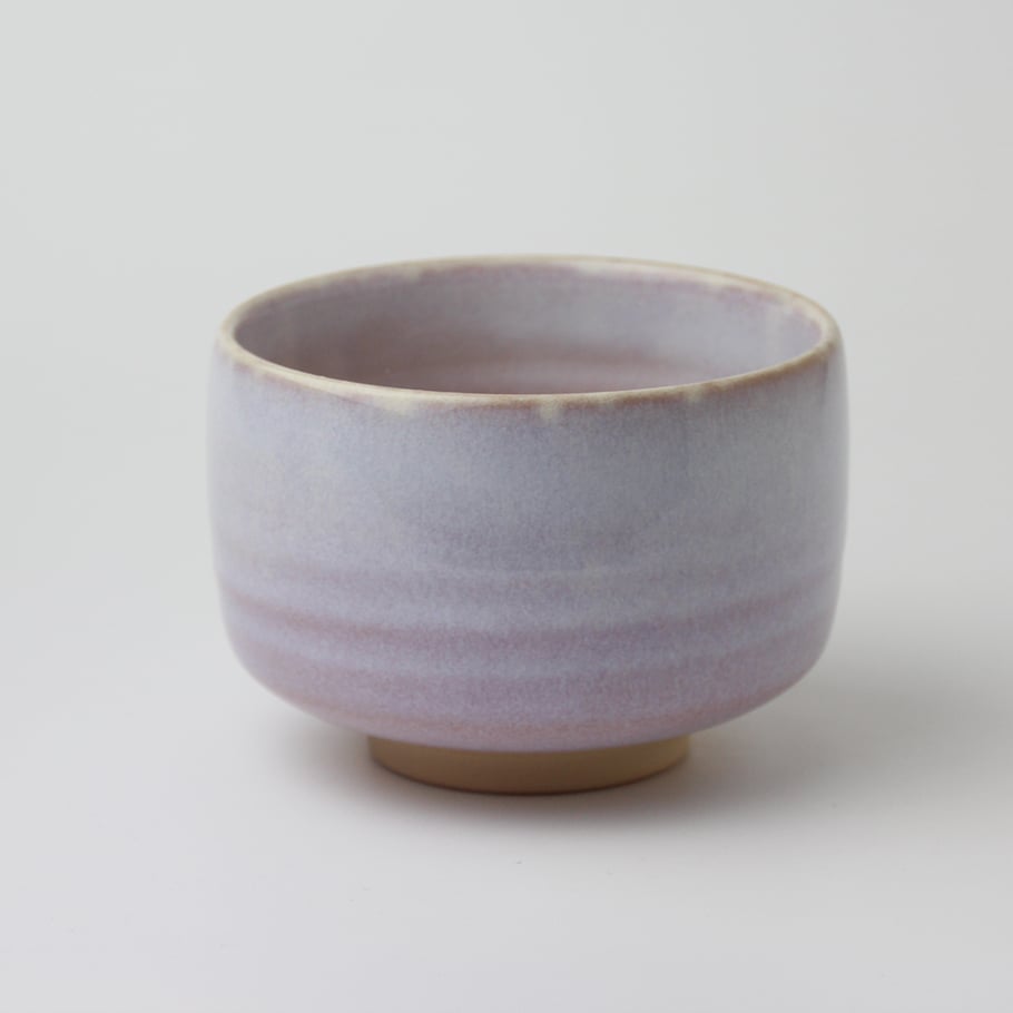 萩むらさき抹茶楽型 椿秀（白箱）｜萩焼窯元 萩陶苑 椿秀窯 ギフト