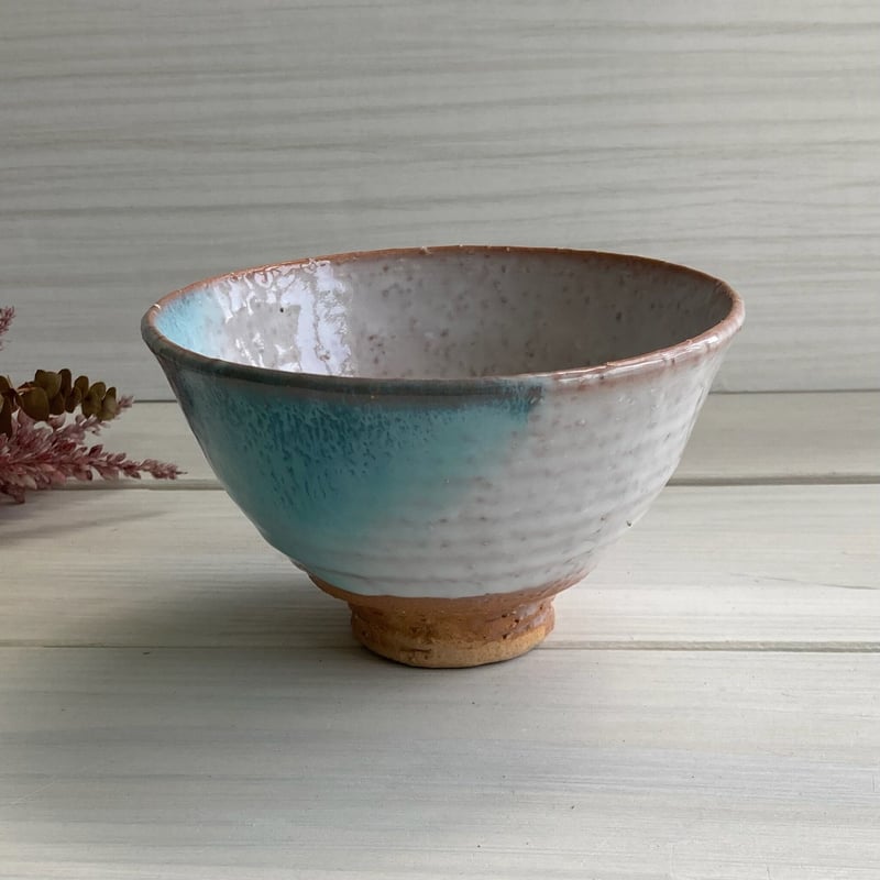 緑彩抹茶碗【桐箱入】 | 萩焼 窯元 緑栄窯 Ryokuei-オンラインショップ-