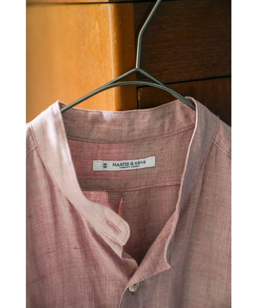 MAATEE&SONS LINEN FRINGE SHIRTS 鉄焙煎 | MusterWerk