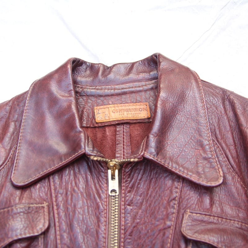 1970s Oshwahkon Leather Jacket/Eagle | archeolo