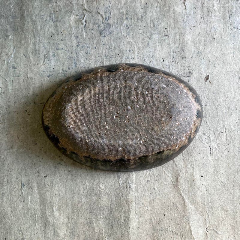 益子焼 古賀賢二 灰釉楕円鉢（中） | MatsuBokkuri