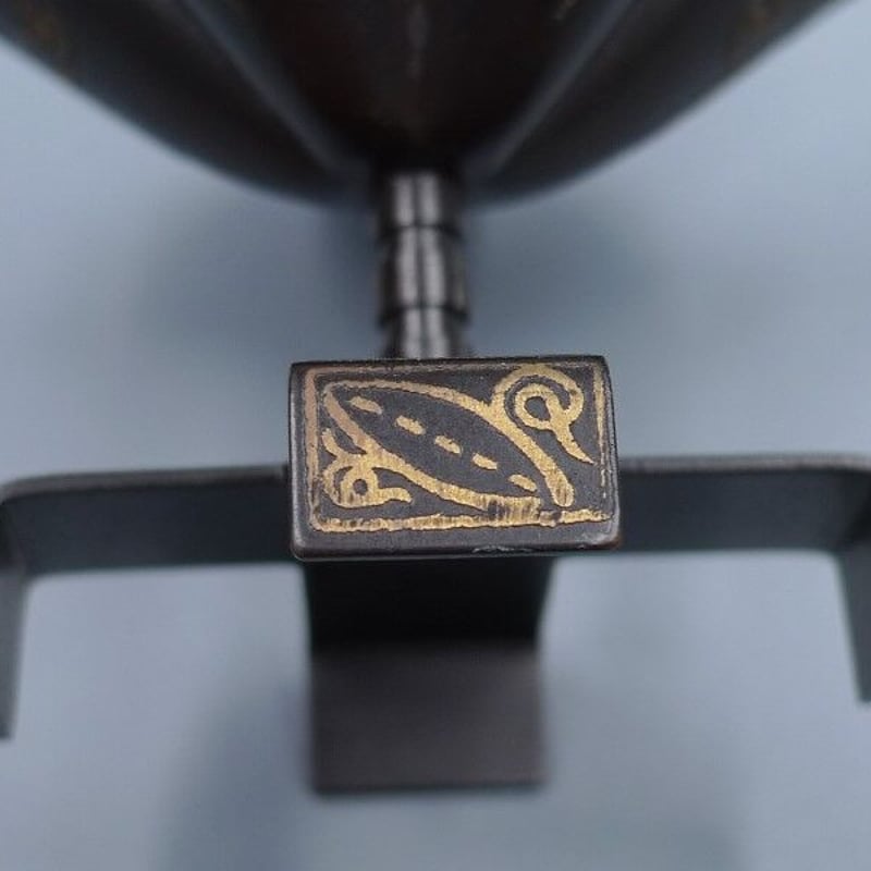 唐銅風炉師 藤井宗喜 淡々斎好み 筑羽根蓋置 | 昔縁