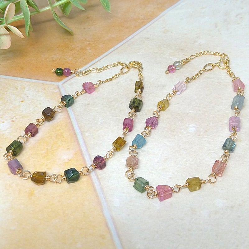 マルチカラートルマリンブレスレット(ダーク) | f.fortune