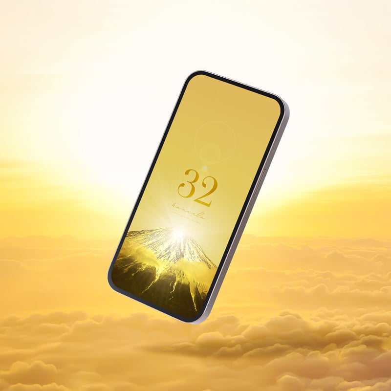 最強ゴールドダイヤモンド金富士＋数字32】🌅黄金の朝日が金富士を