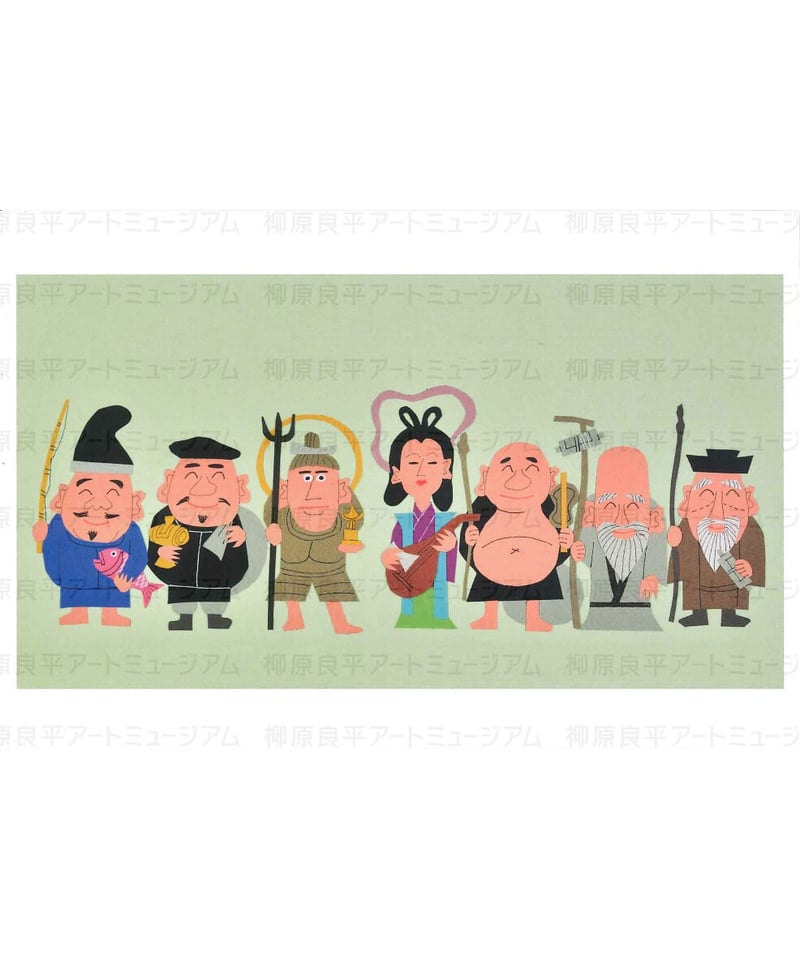 ポストカード「七福神勢揃い」 | 横浜みなと博物館ミュージアムショップ