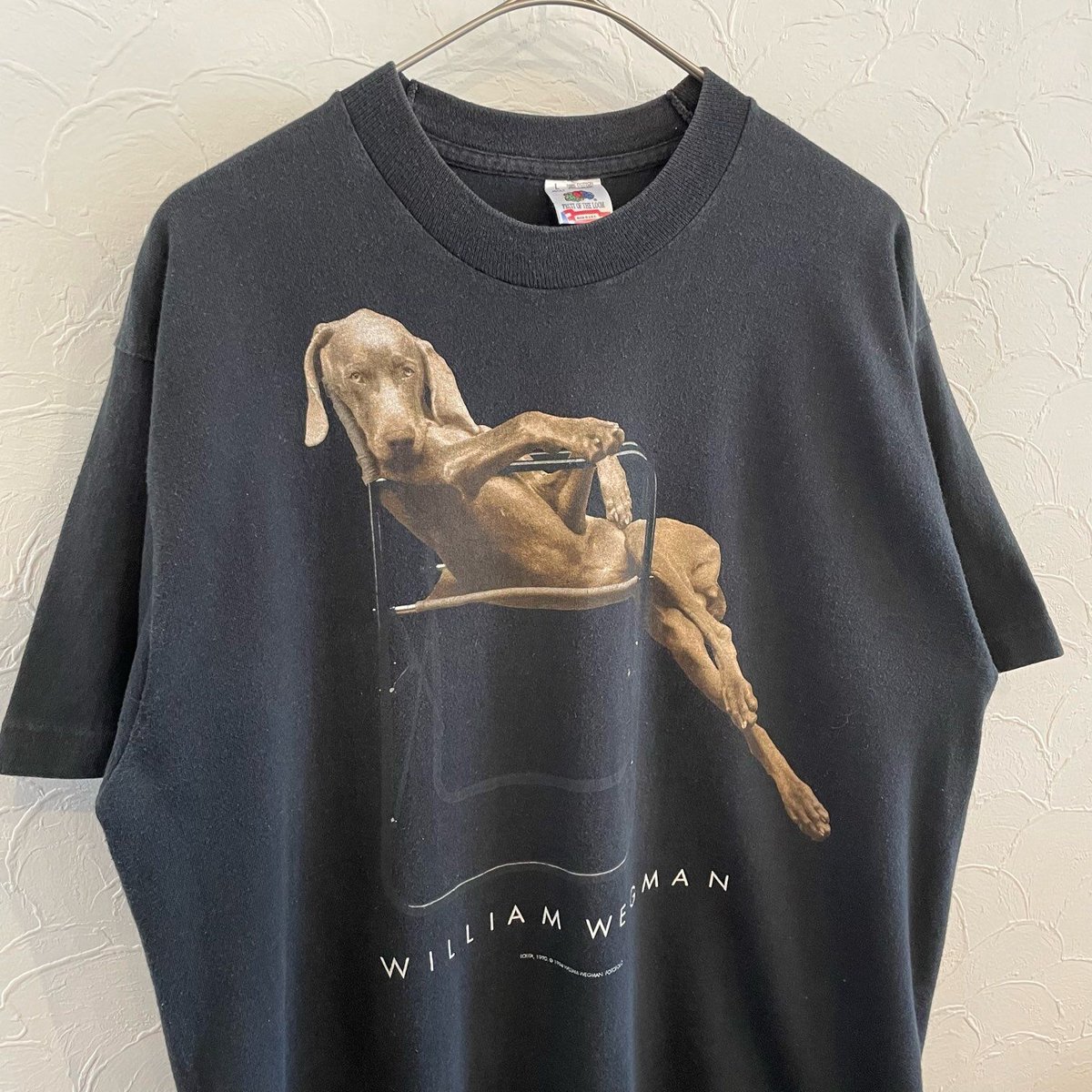 90s WILLIAM WEGMAN Art T-shirt L | clique vinta