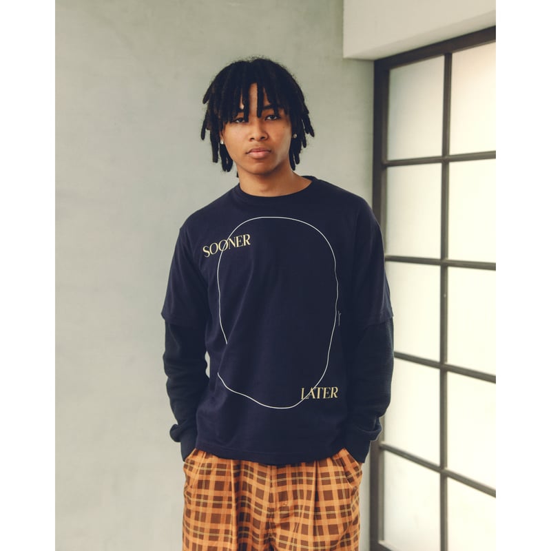 SOL soonerorlater / CHECKED BAGGY SHORTS / BLUE