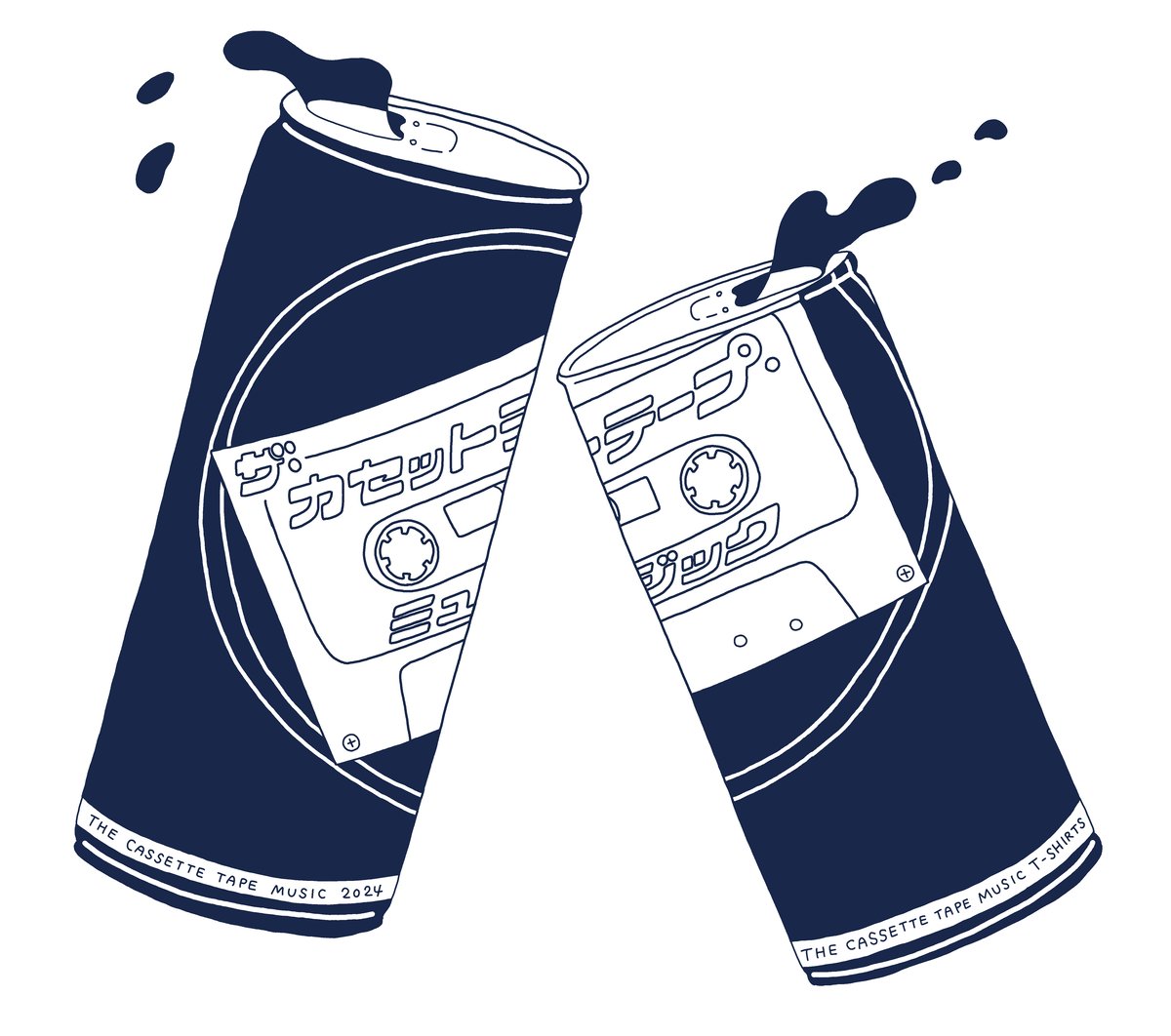 ザ・カセットテープ・ミュージック_24年Tシャツ（ホワイト） | BS12