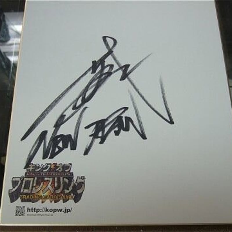 BUSHI 直筆サイン色紙 | プロレスショップチャンピオン