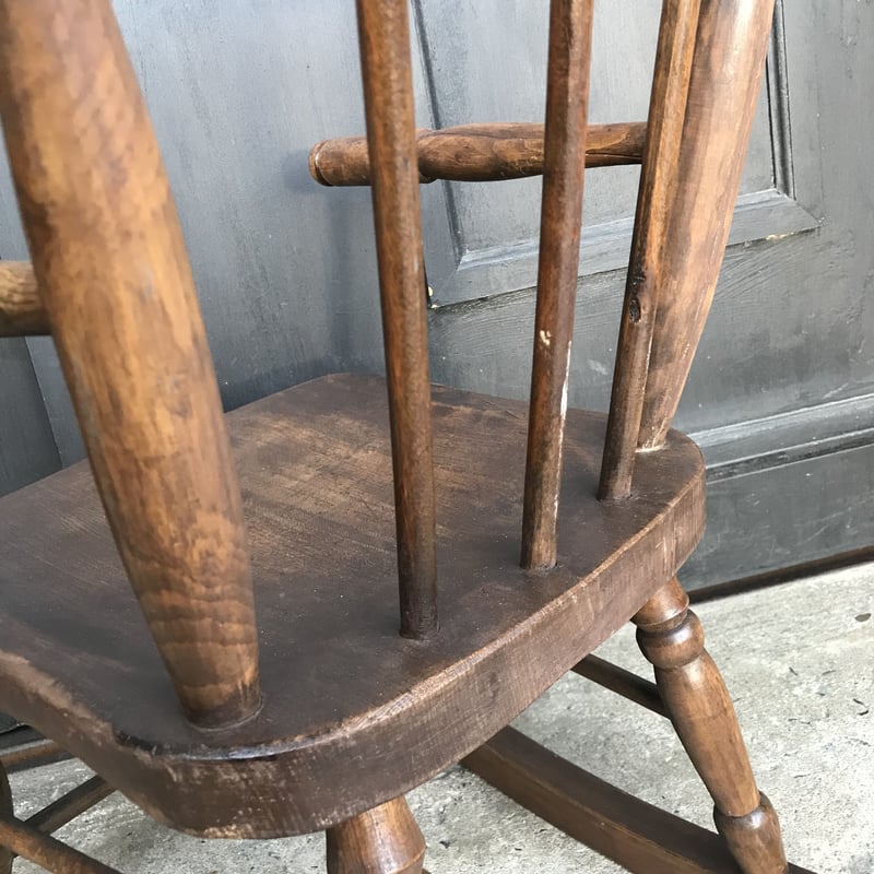 イギリス】 アンティーク キッズ ロッキングチェア AN1-8 | Botanical C