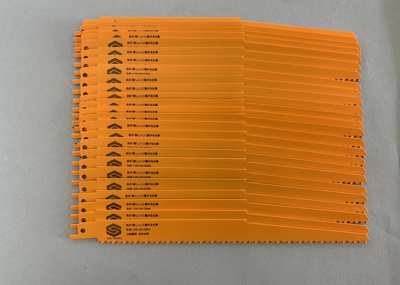 セーバーソー替刃 木材 解体 225mm × 100枚セット レシプロソー替刃