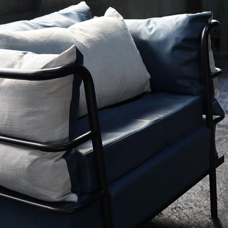 1人掛け用】アイアンレザーソファ｜IRON LATHER SOFA | THE IRON FUEL