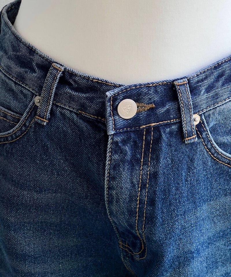 再入荷】barrel leg wide denim / vintage blue | Nalm.