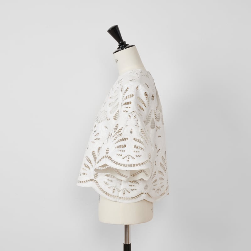 再予約】Leather Lace Scalap BL white | HEVE