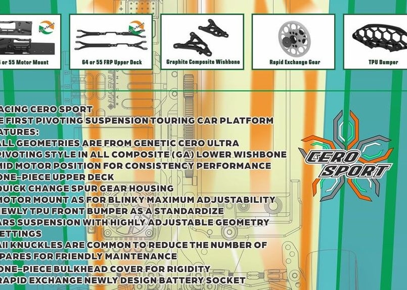 3Racing 1/10 CERO SPORT TOURINGCAR【KIT-CEROSPOR