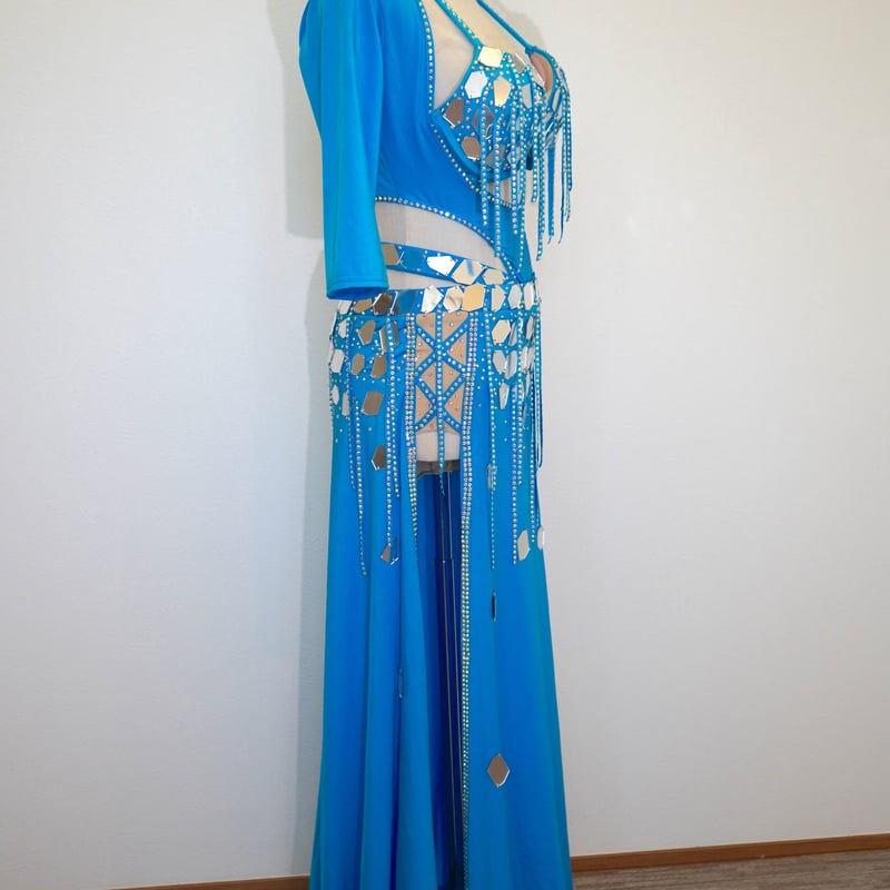 即日発送】 バラディシャービードレス ベリーダンスコスチューム 5点