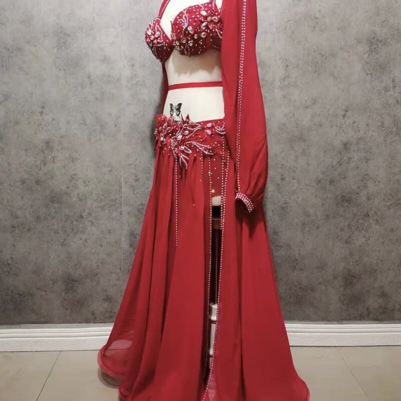 オーダーメイド＞ ベリーダンスコスチューム アーム付き ステージ衣装