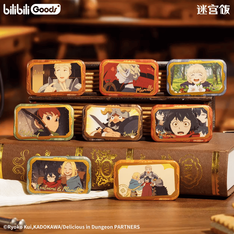 ダンジョン飯「Tasty Quest」スクエア缶バッジ | Nekotani