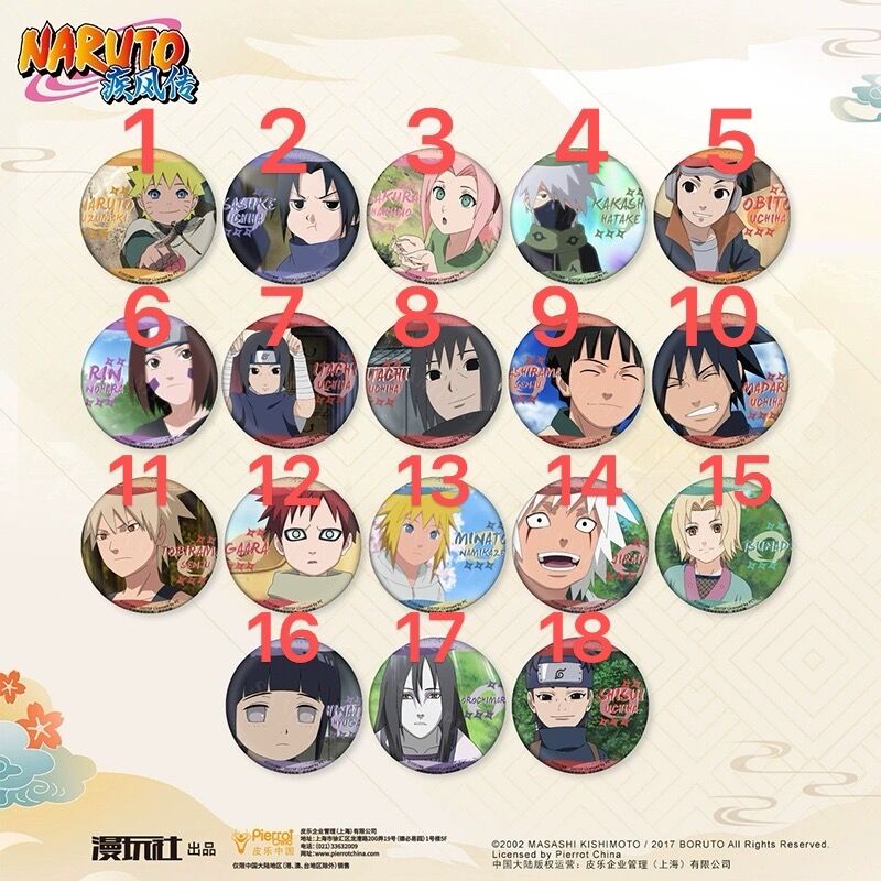 NARUTO 中国限定 缶バッジ | Nekotani