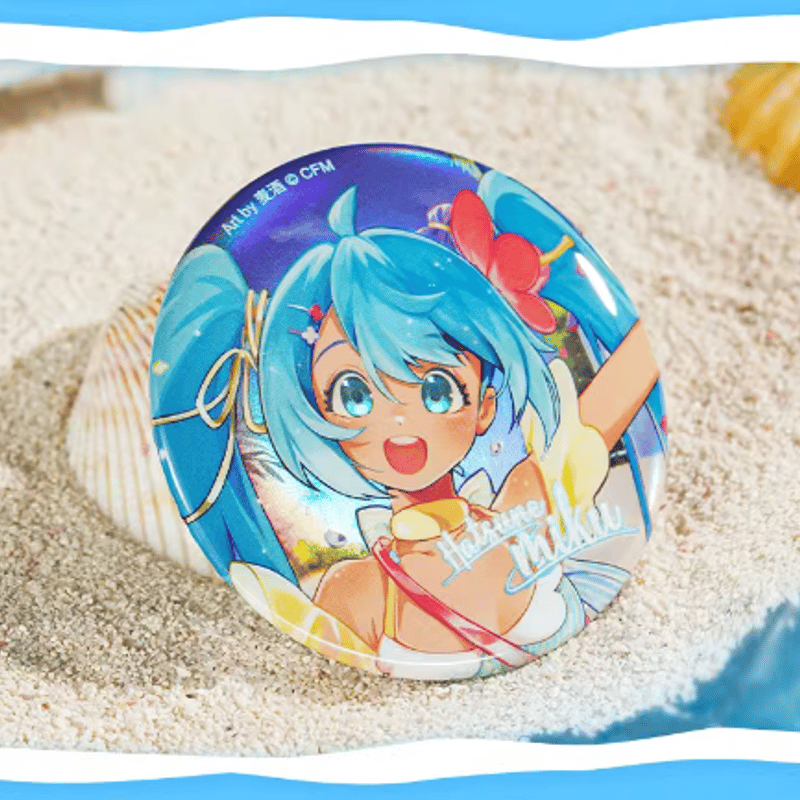 初音ミク「夏梦未来シリーズ」盛夏 缶バッジ | Nekotani