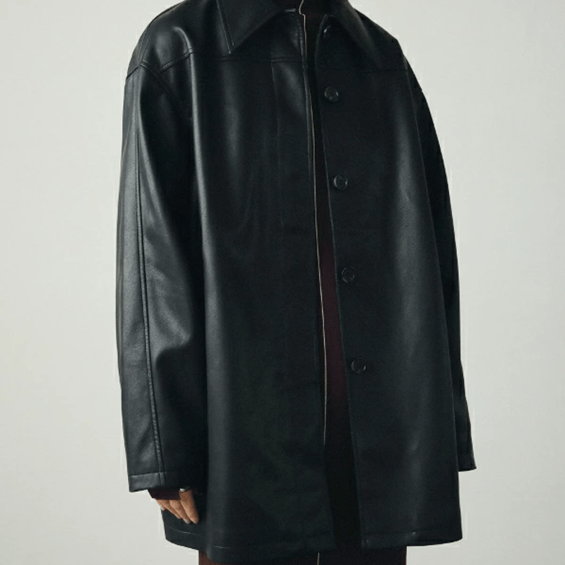 ànuke アンヌーク anuke Ecoleather Over Jacket エコレザーオ