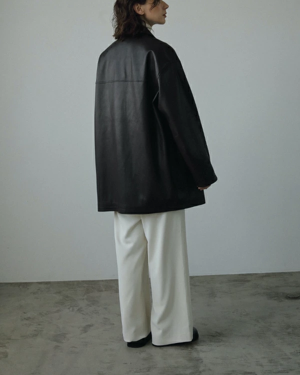 ànuke アンヌーク anuke Ecoleather Over Jacket エコレザーオ